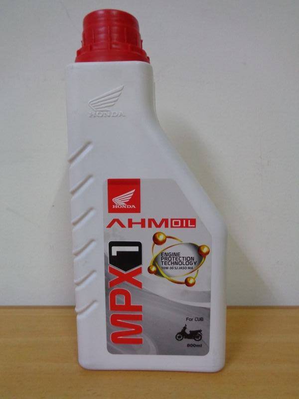 OLI MOTOR HONDA AHM OIL MPX 1 SAE 10W-30 SL ISI 800 ML